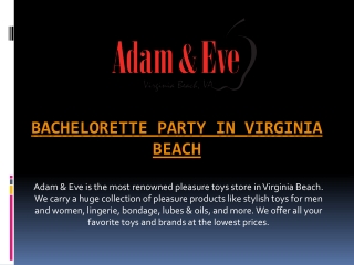 Bachelorette Party Accessories in Virginia Beach