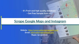 Scrape Google Maps and Instagram