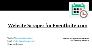 Website Scraper for Eventbrite.com