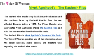 Vivek Agnihotri's The Kashmir Files