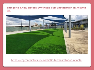 Things to Know Before Synthetic Turf Installation in Atlanta GA