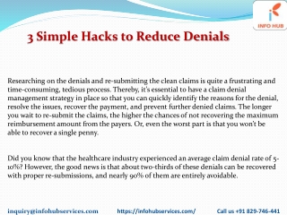 3 Simple hacks to reduce denialsPDF