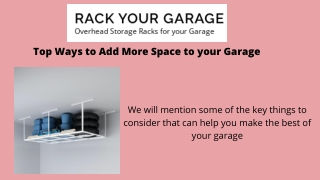 Choose a Garage Storage Rack that’s right for you