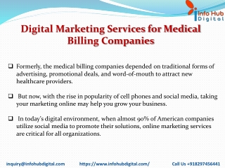 Digital marketing services for medical billing companiesPDF