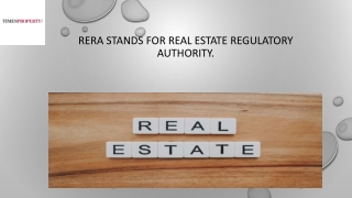 RERA Impact on the Real Estate Sector in India