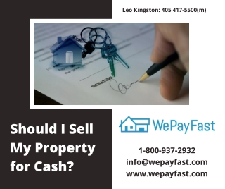 Should I Sell My Property for Cash  PDF