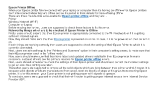 Why your printer is offline and how to fix it_epson_printer_offline