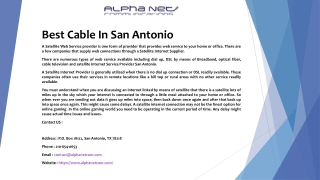 Best Cable In San Antonio