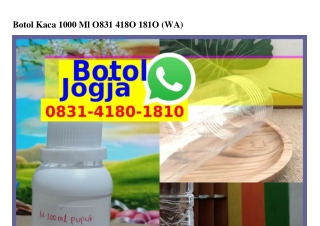 Botol Kaca 1000 Ml Ö8౩I-ᏎI8Ö-I8IÖ[WA]