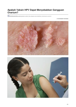 Apakah Vaksin HPV Dapat Menyebabkan Gangguan Ovarium - klinikkelaminku.com
