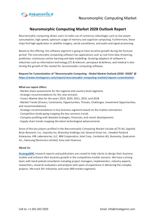 Neuromorphic Computing Market Forecasts to 2028