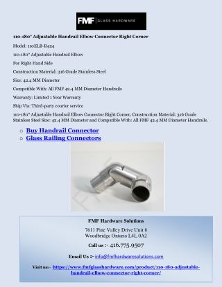 Buy Handrail Connector