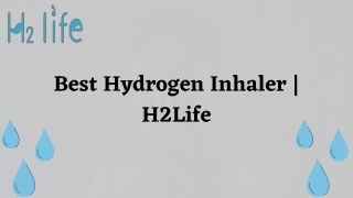 Best Hydrogen Inhaler | H2Life