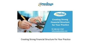 Creating Strong Financial Structure For Your Practice