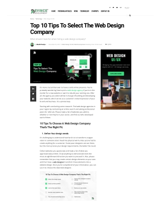 How to Choose a Website Design Company?