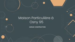 Maison Particulière à  Osny 95