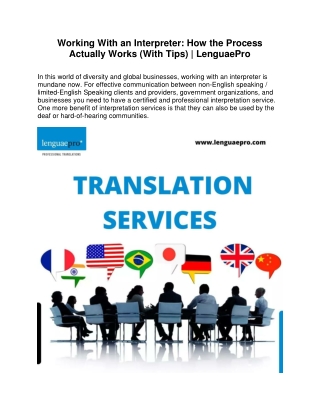 Working With an Interpreter: How the Process Actually Works (With Tips)