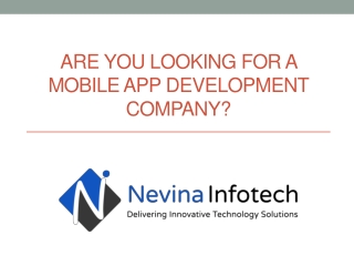 Are you looking for a Mobile app development company?