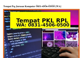 Tempat Psg Jurusan Komputer O831·45OᏮ·O5OO(whatsApp)