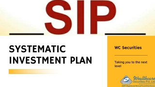 SYSTEMATIC INVESTMENT PLAN