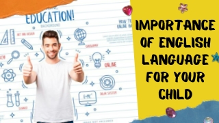 Learning English Is Important For Your Child