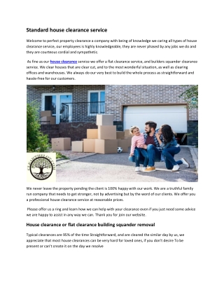 STANDARD HOUSE CLEARANCE SERVICE