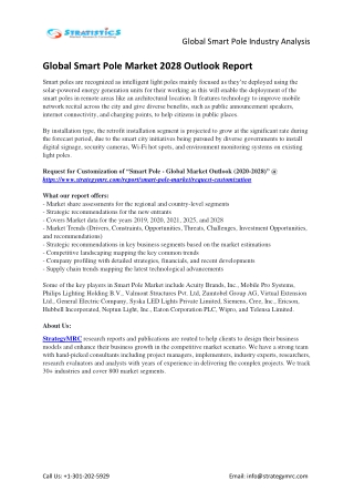 Global Smart Pole Industry Report Key Players Analysis