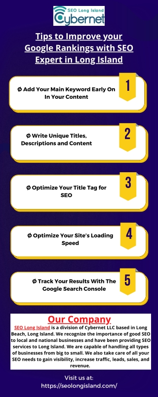 Tips to Improve your Google Rankings with SEO Expert in Long Island