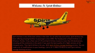 Spirit Airlines Manage Booking  1-866-579-8033