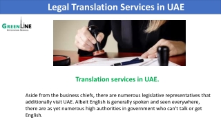 Who is the best provider of legal translation services in UAE?