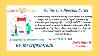Readymade Bus Booking System - SCRIPTSTORE.IN