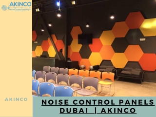 Noise Control Panels Dubai  | Akinco