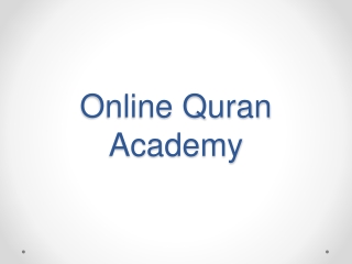 Online Quran Academy in USA