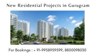 New Residential Projects In Gurgaon Golf Course Road, New Residential Projects I