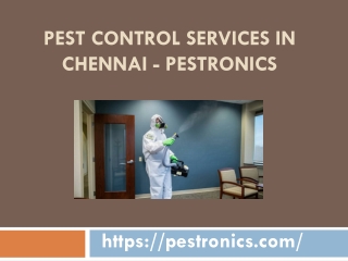 Pest Control Services in Chennai - Pestronics