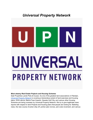 Universal Property Network