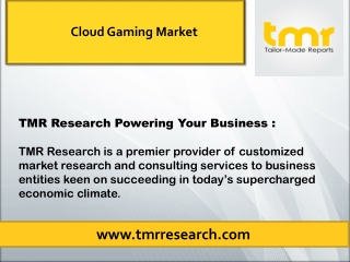 Cloud Gaming Market - Trends & Opportunities