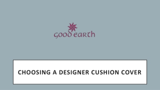 Choosing a Designer Cushion Cover