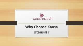 Looking For Kansa Utensils - Goodearth
