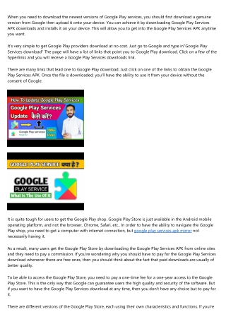Easy Ways To Use The Google Play Services APK