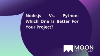 Node.js Vs. Python