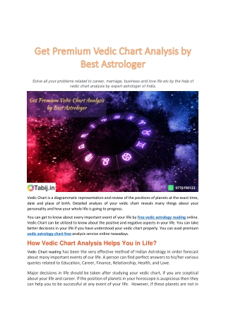 Get Premium Vedic Chart Analysis by Best Astrologer-converted