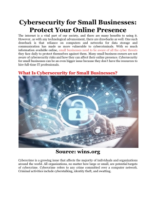 Cybersecurity for Small Businesses_ Protect Your Online Presence