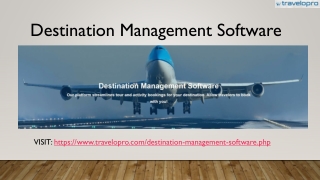 Destination Management Software