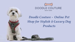 Doodle Couture - Online Pet Shop for Stylish & Luxury Dog Products