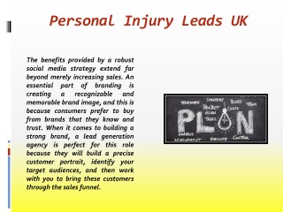 Personal Injury Leads UK