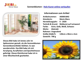 Informationen zum Artikel - Verkaufen Sie Werke der Skulptur online - JAKIRA GmbH & Co. KG