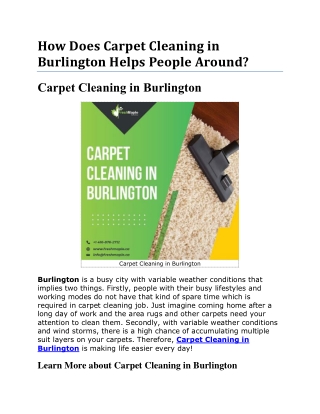 s Carpet Cleaning in Burlington Costing you too Much? Contact Us!