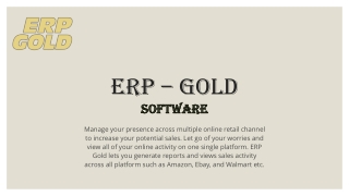 QuickBooks with ERP GOLD Integration |ERP Gold