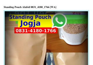 Standing Pouch Alufoil Ö8ᣮl_Կl8Ö_lᜪ66[WhatsApp]
